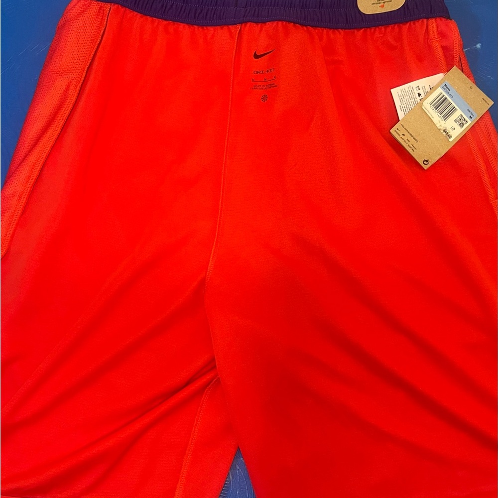 Nike Bright Red and Deep Purple Sports Shorts